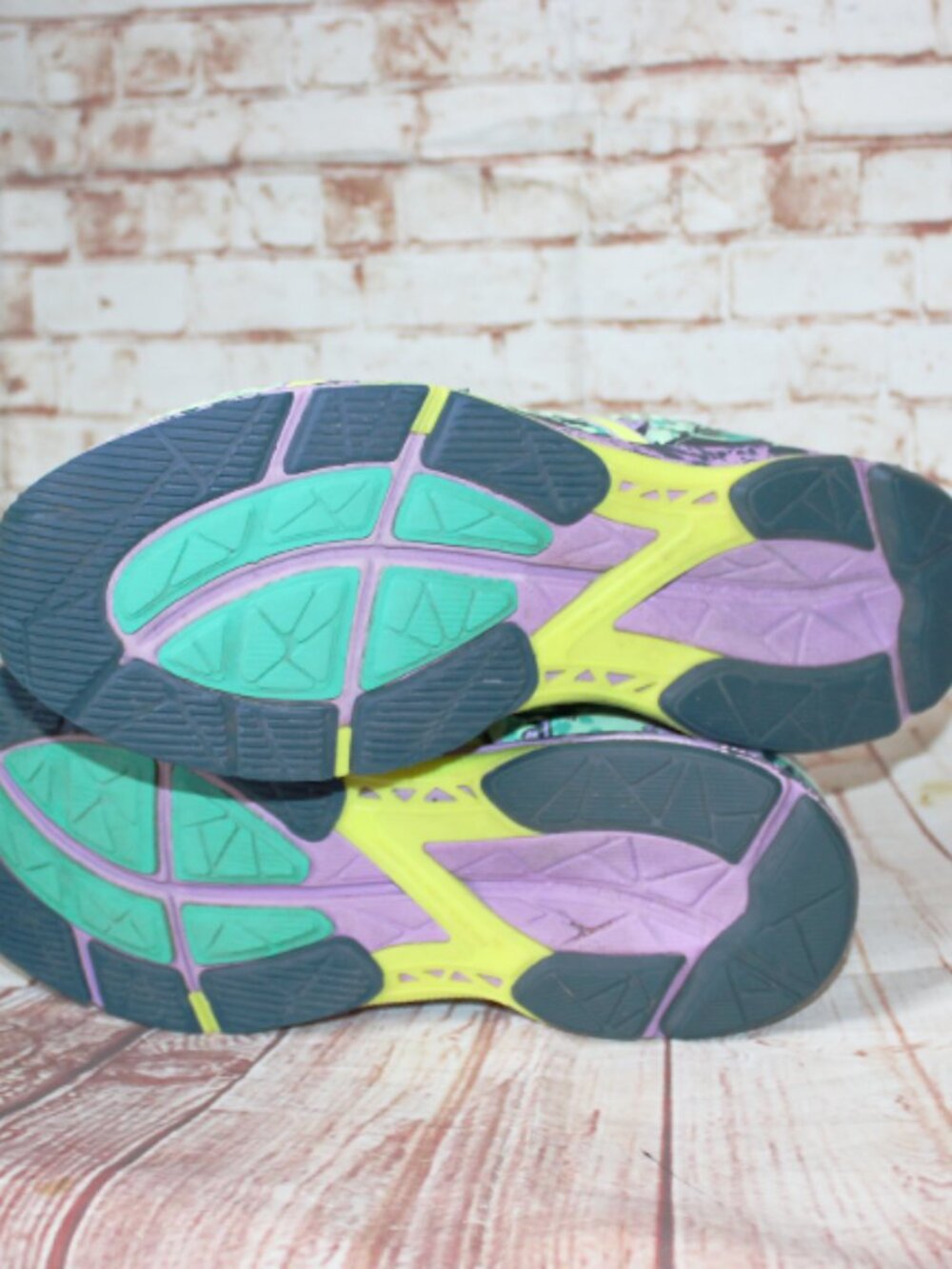 Asics GEL-Nimbus Dynamic Duomax Running Shoes T676N Purple Neon Yellow sz: 9 - Picture 9 of 9